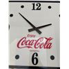 Image 2 : 17x17x5.5 Enjoy Coca Cola Light Up Wall Clock in Working Condition
