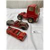 Image 1 : Vintage Tonka Truck Cab + 2 Toy Fire Trucks