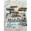 Image 1 : New Gargoyle Oil Sign + Toy Trucks