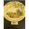 Image 1 : 1930's Robin Hood Royal Doulton Plate 10.5 People out