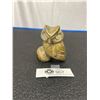 Image 1 : Inuit Soapstone Carving of an Owl 3.5" Tall Signed