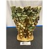Image 1 : Very Interesting 1940's McCoy Pottery Grape and Vine Vase 10" H