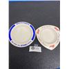 Image 1 : 2 Vintage Advertising Ashtrays Bowls. Bass and Worthington