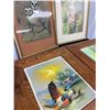 Image 2 : Lot of 4 Painting and Prints in Frames