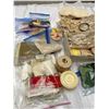 Image 2 : Vintage Tray Lot of Lace, Linen Thread Etc