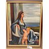 Image 2 : Nicely Framed 23" x29" Painting on Canvas