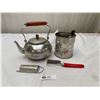 Image 1 : Vintage Kitchen Lot, Kettle, Sifter Etc
