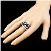 Image 3 : 18K Gold 2.36ct Sapphire & 1.59ctw  Diamond Ring