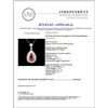 Image 3 : 18K Gold 12.31ct Tourmaline & 2.42ctw Diamond Pend