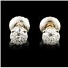 Image 1 : 14K Gold 0.56ctw Diamond Earrings