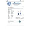 Image 3 : 18K Gold 10.09ct Tanzanite & 1.68ct Diamond Earrin
