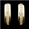 Image 2 : 14K Gold 0.50ctw Diamond Earrings