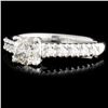 Image 2 : 14K Gold 0.78ctw Diamond Ring