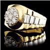 Image 2 : 14K Gold 0.91ctw Diamond Ring