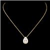 Image 2 : 14K Gold 0.61ctw Diamond Pendant