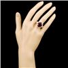 Image 4 : 18K Gold 11.15ct Rubellite & 1.26ctw Diamond Ring