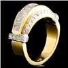 Image 2 : 18K TT Gold 1.48ctw Diamond Ring