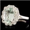 Image 2 : 18K Gold 3.83ct Tourmaline & 1.48ctw Diamond Ring