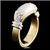 Image 1 : 14K Gold 0.80ctw Diamond Ring