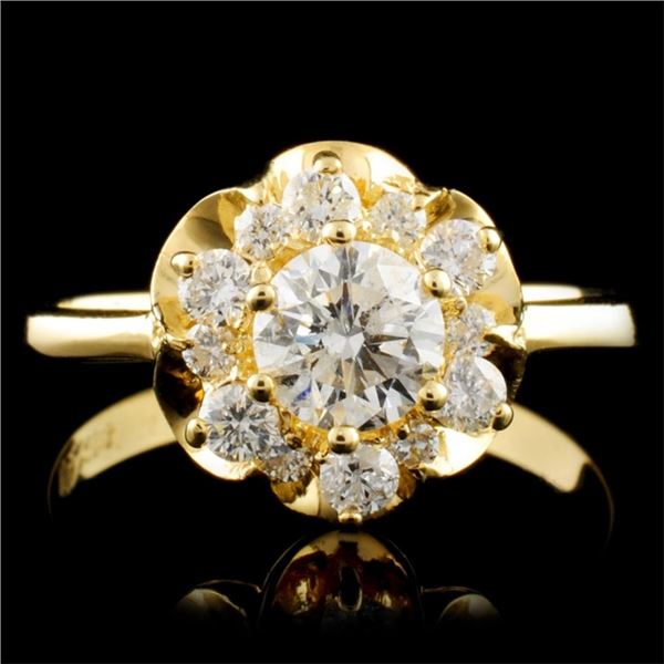 14K Gold 0.84ctw Diamond Ring