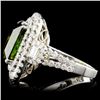 Image 3 : 18K Gold 7.68ct Tourmaline & 1.87ctw Diamond Ring