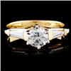 Image 1 : 14K Yellow Gold 0.87ctw Diamond Ring