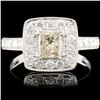 Image 1 : 14K Gold 1.21ctw Diamond Ring