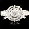 Image 1 : 18K Gold 0.54ctw Diamond Ring