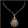 Image 2 : 14K Gold 1.06ctw Diamond Pendant