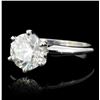 Image 2 : 14K White Gold 1.51ct Diamond Solitaire Ring