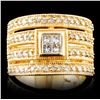 Image 1 : 14K Gold 0.78ctw Diamond Ring