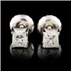 Image 1 : 14K Gold 0.28ctw Diamond Earrings