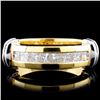 Image 1 : 18K Gold 0.58ctw Diamond Ring