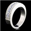 Image 2 : 18K Gold 1.20ctw Tanzanite & 0.50ctw Diamond Ring