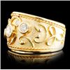 Image 2 : 14K Gold 0.78ctw Diamond Ring