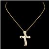 Image 2 : 14K Gold 0.46ctw Diamond Pendant