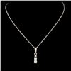 Image 2 : 14K Gold 0.22ctw Diamond Pendant