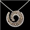 Image 1 : 18K Gold 6.43ctw Diamond Pendant