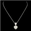 Image 1 : 14K Gold 0.46ctw Diamond Pendant