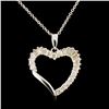 Image 1 : 14K Gold 0.45ctw Diamond Pendant