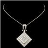 Image 2 : Platinum 2.61ctw Diamond Pendant