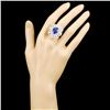 Image 4 : 18K Gold 7.19ct Tanzanite & 2.25ctw Diamond Ring