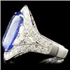 Image 3 : 18K Gold 14.46ct Sapphire & 1.94ctw Diamond Ring