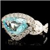 Image 2 : 18K Gold 2.97ct Tourmaline & 1.22ctw Diamond Ring