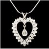 Image 1 : 14K Gold 1.92ctw Diamond Pendant