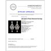 Image 3 : 14K Gold 4.70ctw Diamond Earrings