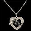 Image 1 : 14K Gold 0.09ctw Diamond Pendant