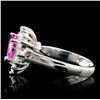 Image 3 : 14K White Gold 2.18ct Sapphire & 0.87ct Diamond Ri