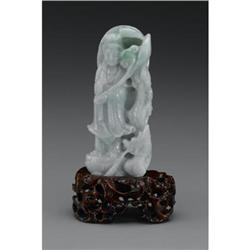 Chinese carved jade/hardstone guanyin