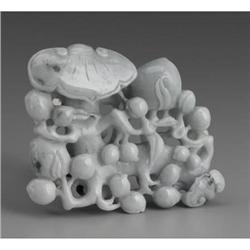 Chinese carved hardstone group